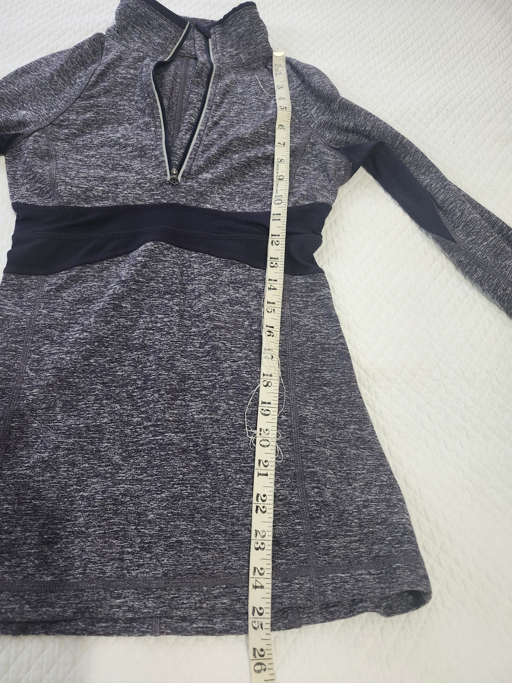 Lululemon Size 2 Heathered Plum Gray Quarter Zip Pullover Top Long Sleeve - Picture 5 of 8